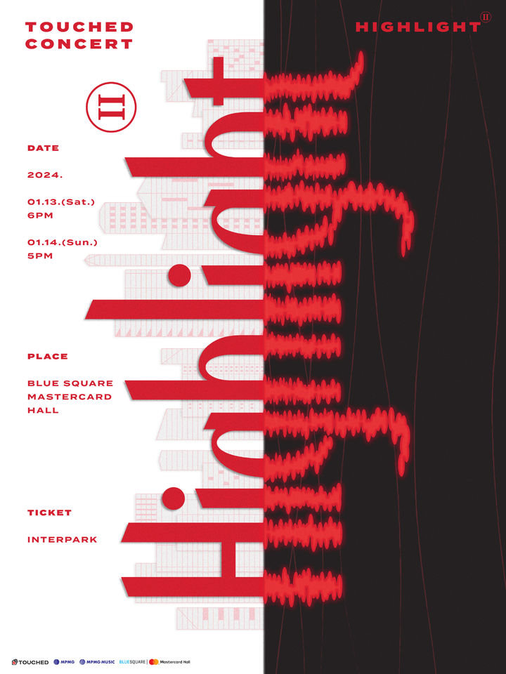 [서울=뉴시스] 터치드 콘서트 포스터와 터치드. (사진=엠피엠지 뮤직 제공) 2023.12.01. photo@newsis.com *재판매 및 DB 금지