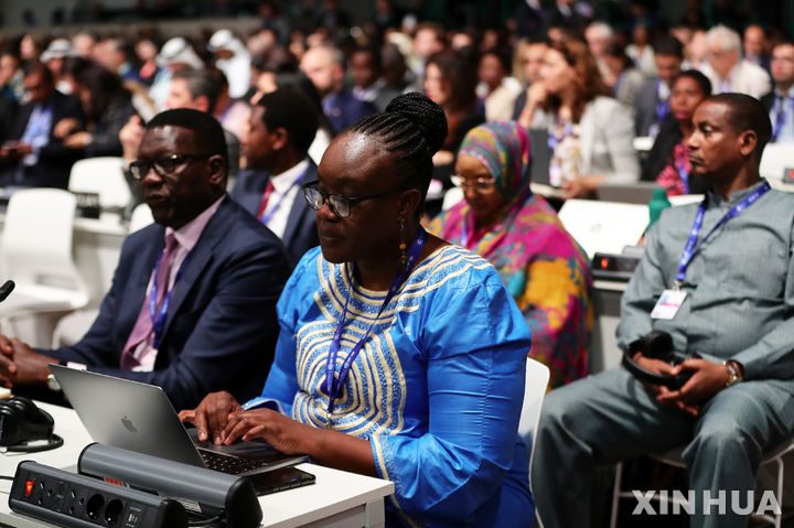 [두바이=신화/뉴시스]11월30일(현지시간) 아랍에미리트 두바이에서 제28차 유엔기후변화협약 당사국총회(COP28)가 개막했다. 2023.12.02. 