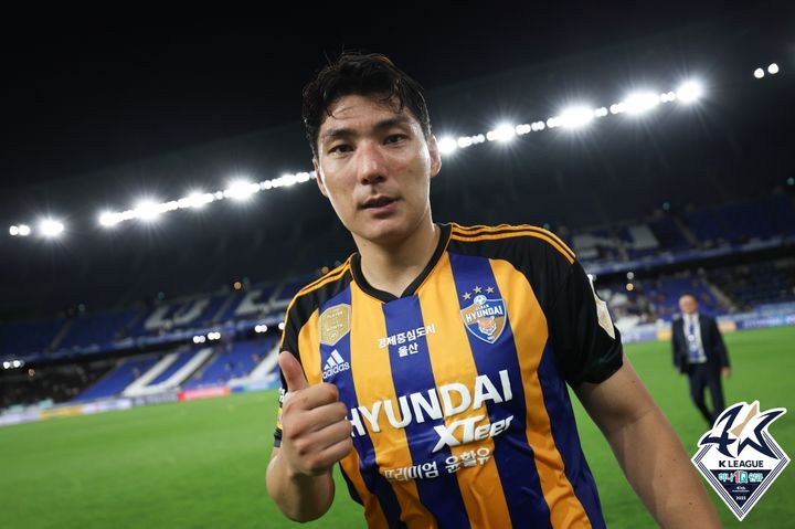 [서울=뉴시스] 프로축구 K리그1 울산현대 공격수 주민규. (사진=한국프로축구연맹 제공) *재판매 및 DB 금지