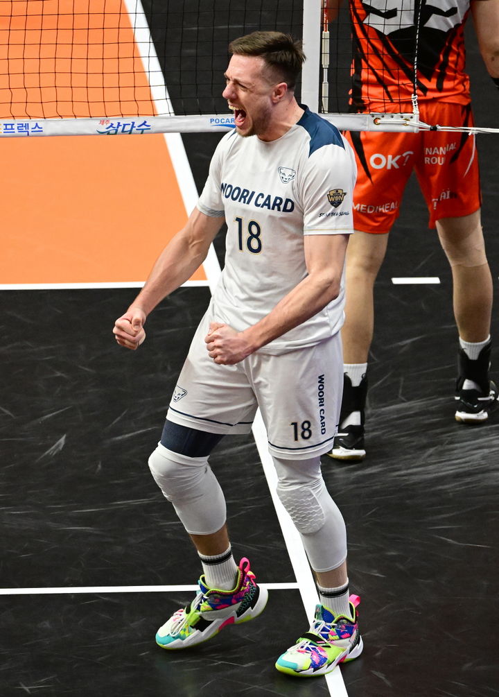 [서울=뉴시스]마테이. 2023.12.03. (사진=한국배구연맹 제공) *재판매 및 DB 금지