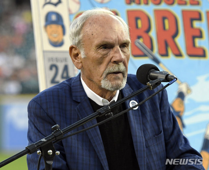 [디트로이트=AP/뉴시스] 2024년 메이저리그(MLB) 명예의 전당 입회자로 뽑힌 짐 릴랜드 전 감독. 2021.09.25