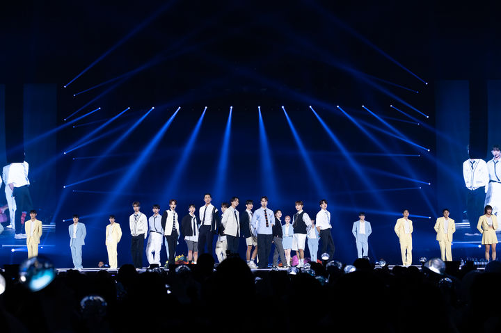 [서울=뉴시스] 세븐틴 나고야 콘서트. (사진 = 플레디스 엔터테인먼트·하이브 재팬 제공) 2023.12.04. photo@newsis.com *재판매 및 DB 금지