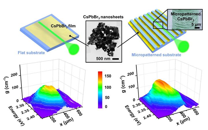 [부산=뉴시스] 부산대는 광메카트로닉스공학과 김광석·홍석원 교수가 옥스퍼드대학 클라랜든 연구소 로버트 테일러 교수와의 공동연구를 통해 '페로브스카이트 나노종이'를 이용해 레이저를 만드는 데 성공했다. 4일 밝혔다. (사진=부산대 제공) *재판매 및 DB 금지