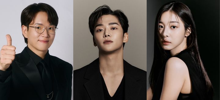 왼쪽부터 장성규, 로운, 설인아