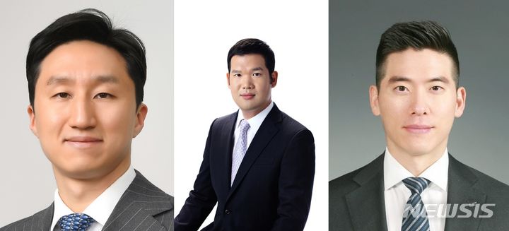 [서울=뉴시스]좌측부터 정기선 HD현대 부회장, GS건설 신임 CEO 허윤홍 사장, 구동휘 LS MnM 최고운영책임자의 모습. (사진=각사 제공) 2023.12.05. photo@newsis.com *재판매 및 DB 금지