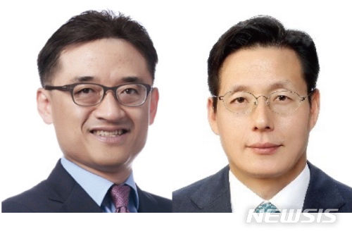 [서울=뉴시스] 왼쪽부터 김미섭 부회장, 허선호 부회장