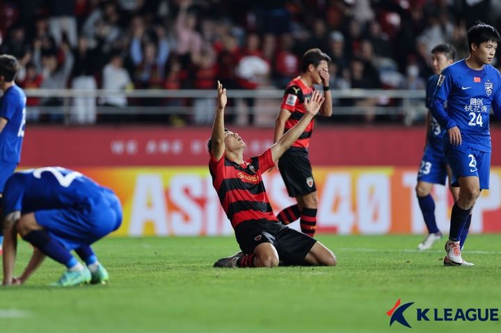 [서울=뉴시스] 프로축구 K리그1 포항스틸러스의 이호재. (사진=한국프로축구연맹 제공) *재판매 및 DB 금지