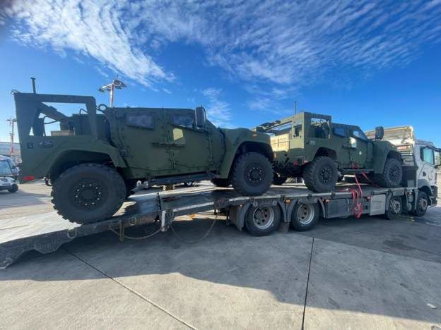 이스라엘 국방부 제공 사진으로 200번째 수송기로 미국서 들어온 군사장비 모습 <BBC 캡쳐> *재판매 및 DB 금지