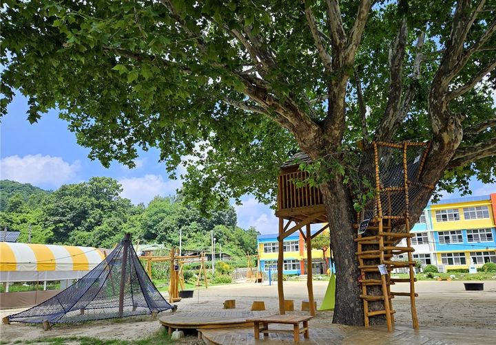 [안동=뉴시스] 전국 학교 중 유일하게 2023년 우수 어린이놀이시설에 선정된 봉성초 어린이 놀이시설. 2023.12.07 *재판매 및 DB 금지