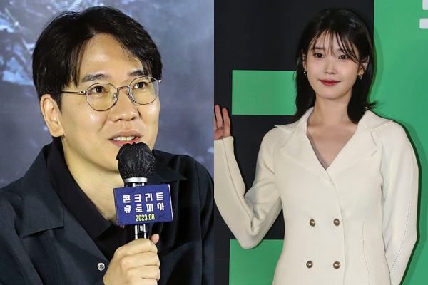 [서울=뉴시스] 엄태화 감독(왼쪽), 가수 겸 배우 아이유. (사진=뉴시스 DB) 2023.12.07. photo@newsis.com *재판매 및 DB 금지