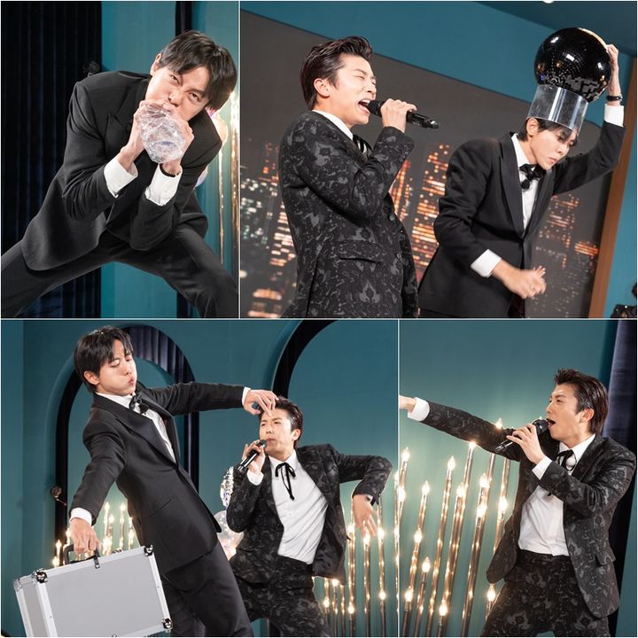 [서울=뉴시스] 7일 오후 8시30분 방송되는 KBS 2TV '홍김동전'은 홍진경 데뷔 30주년 기념 디너쇼로 꾸며진다. (사진=KBS 2TV 제공) 2023.12.07. photo@newsis.com *재판매 및 DB 금지