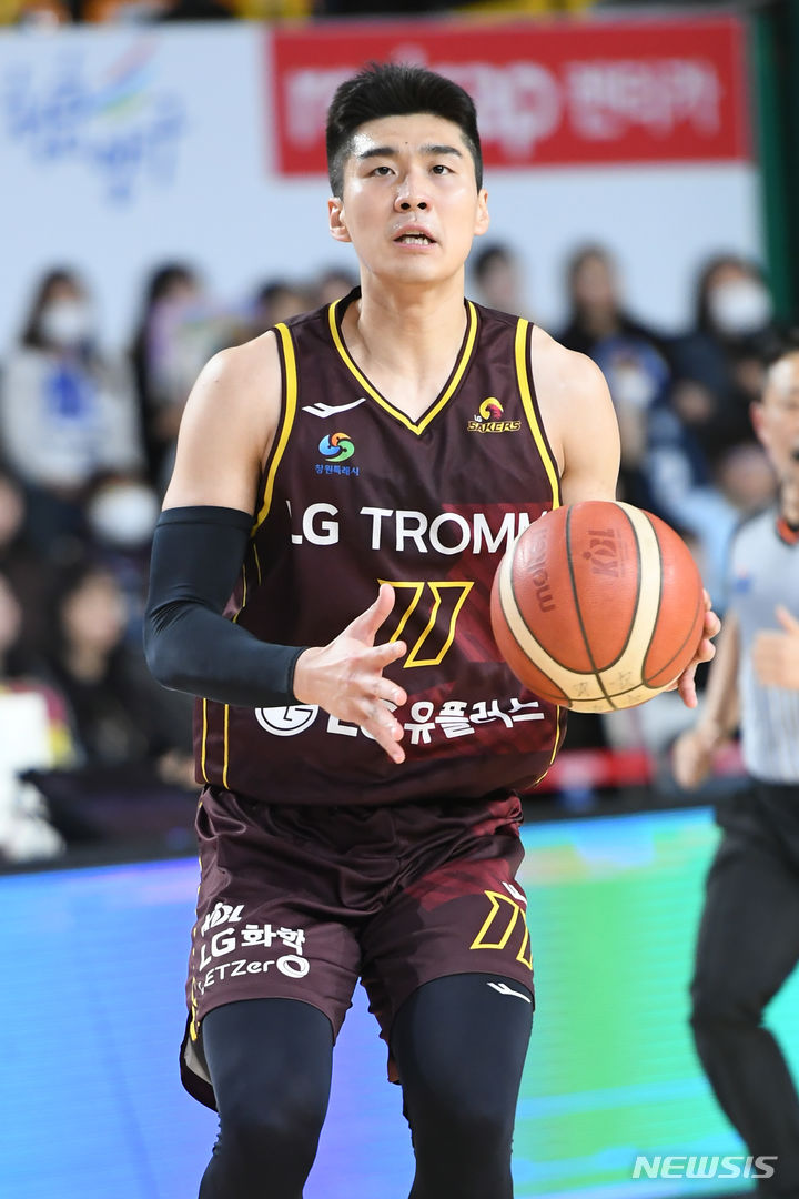 [서울=뉴시스]프로농구 창원 LG 양홍석 (사진 = KBL 제공)