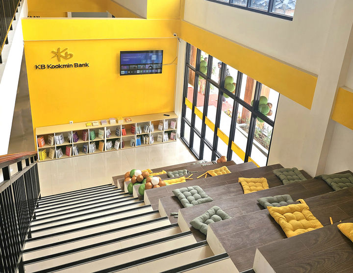인도네시아 버카시주에 완공된 KB복합문화도서관 내부 전경 (사진=국민은행 제공) *재판매 및 DB 금지