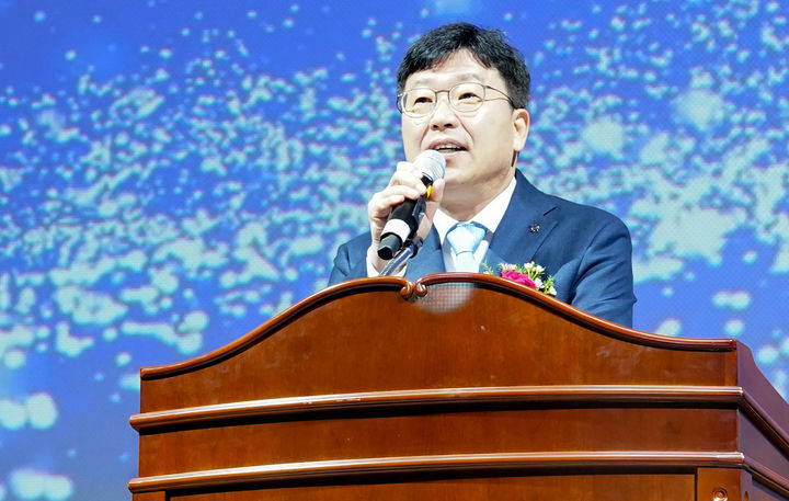 [광주=뉴시스] 조선대학교 18대 김춘성 총장 취임 *재판매 및 DB 금지