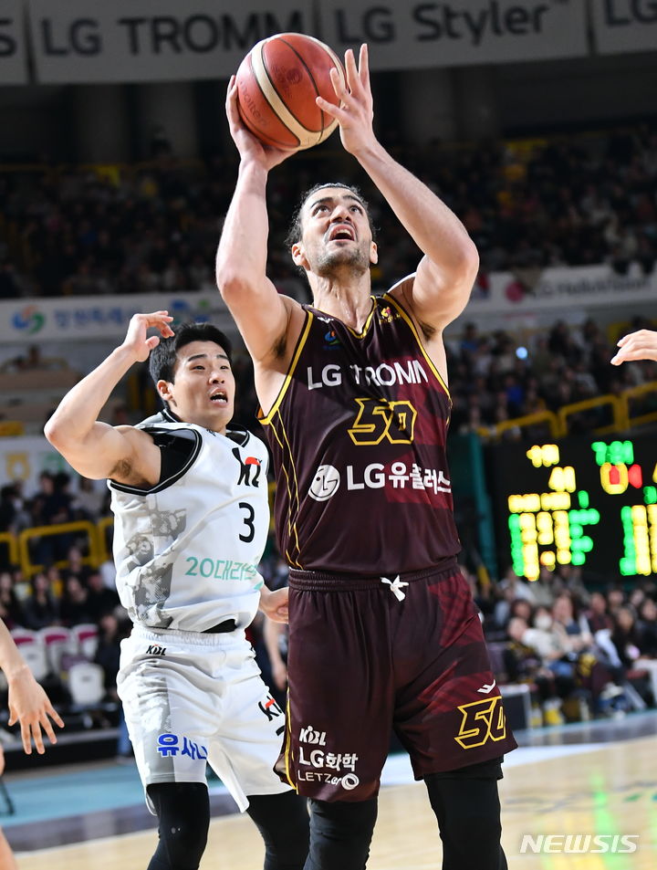 [서울=뉴시스]프로농구 창원 LG 아셈 마레이 (사진 = KBL 제공)