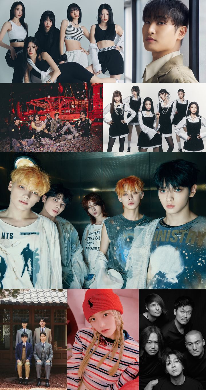 [서울=뉴시스] 38회 골든디스크 어워즈 2차 라인업 그룹들. (사진=각 소속사 제공) 2023.12.11. photo@newsis.com *재판매 및 DB 금지