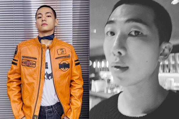 [서울=뉴시스] 그룹 방탄소년단 뷔(왼쪽)와 RM이 입대 전 공개한 사진. (사진=위버스, 소셜미디어 제공) 2023.12.11. photo@newsis.com *재판매 및 DB 금지