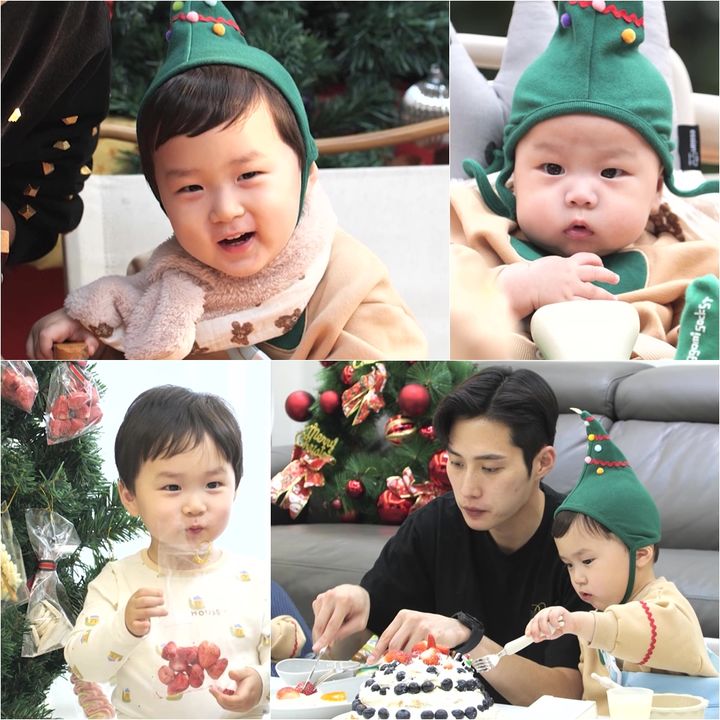 [서울=뉴시스] 12일 오후 8시30분 방송되는 KBS 2TV '슈퍼맨이 돌아왔다'에는 펜싱선수 김준호와 아들 은우와 정우 형제가 출연한다. (사진=KBS 2TV 제공) 2023.12.11. photo@newsis.com *재판매 및 DB 금지