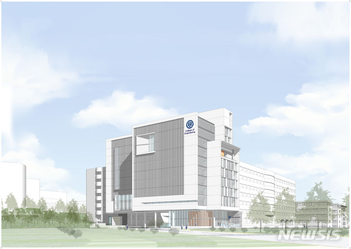 [서울=뉴시스]서울 시내 8개 대학이 첨단시설 확보를 위한 건물 신증축, 혁신캠퍼스 설계 등 본격적인 공간구조 개선에 나섰다. 대학 용적률과 높이 규제를 완화하는 서울시의 '대학공간혁신 방안'에 따른 것이다. 연세대 제5공학관 조감도. (사진=서울시 제공). 2023.12.13. photo@newsis.com 