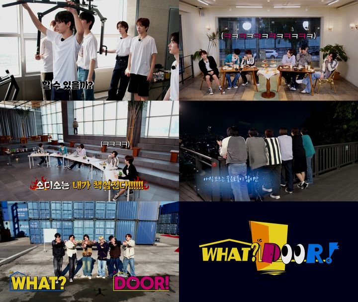 [서울=뉴시스] 그룹 '보이넥스트도어'는 12일 오후 8시 공식 유튜브 및 글로벌 팬덤 라이프 플랫폼 위버스(Weverse) 채널에 자체 콘텐츠 '왓? 도어!(WHAT? DOOR!)' 티저 영상을 게재했다. (사진=KOZ 엔터테인먼트 제공) 2023.12.13. photo@newsis.com *재판매 및 DB 금지