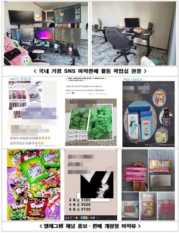 [서울=뉴시스] 사회관계망서비스(SNS)를 이용해 마약류를 광고해 국내로 대량의 마약류를 불법 유통한 사이버 마약사범들이 무더기로 경찰에 붙잡혔다. (사진=서울경찰청 제공) 2023.12.14. photo@newsis.com *재판매 및 DB 금지 *재판매 및 DB 금지