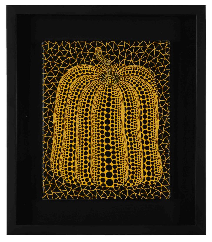 야요이 쿠사마(Yayoi Kusama)의 '호박(Pumpkin)' 2001년작. (사진=열매컴퍼니 증권신고서) *재판매 및 DB 금지