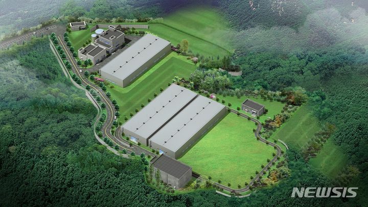 중저준위 방사성폐기물 처분시설 3단계 조감도