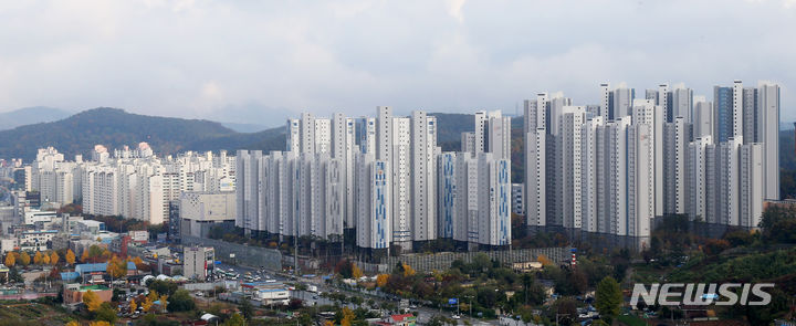 [용인=뉴시스]사진은 아파트 밀집지역 전경. (사진=용인시 제공)