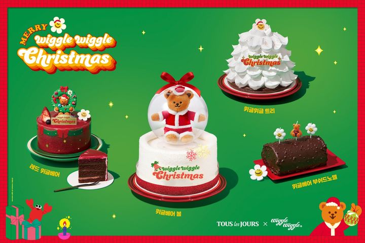 뚜레쥬르가 위글위글과 협업해 선보인 크리스마스 케이크 모습.(사진=CJ푸드빌 제공) *재판매 및 DB 금지