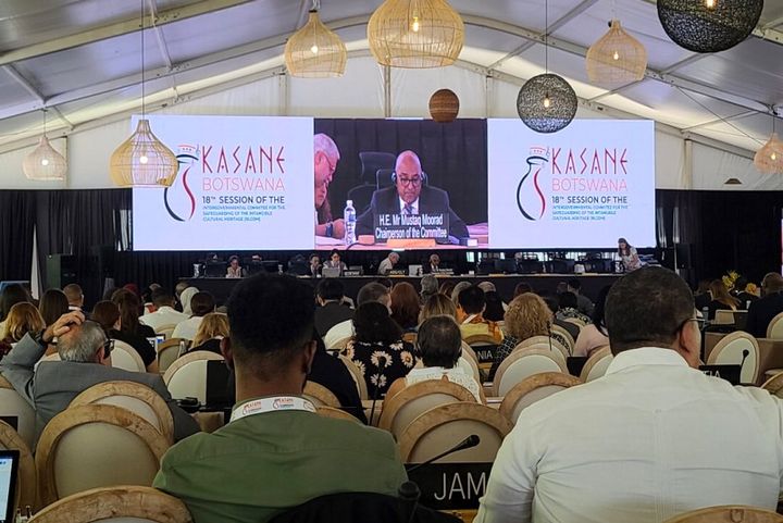 보츠와나 카사네에서 '제18차 유네스코 무형문화유산보호협약 정부간위원회'가 열리고 있다. (사진=세계탈문화예술연맹 제공) *재판매 및 DB 금지