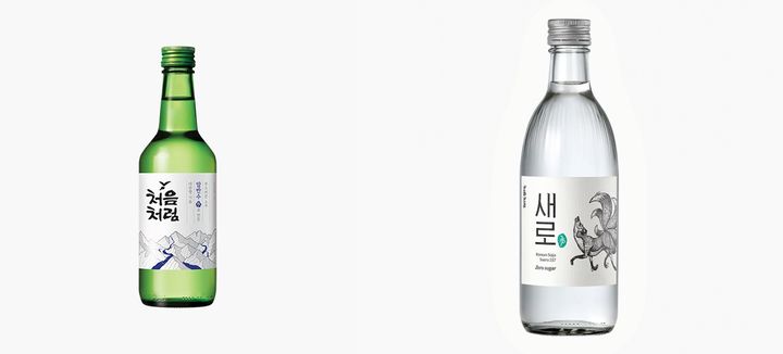 롯데칠성음료의 처음처럼과 새로 제품 모습.(사진=롯데칠성음료 제공) *재판매 및 DB 금지