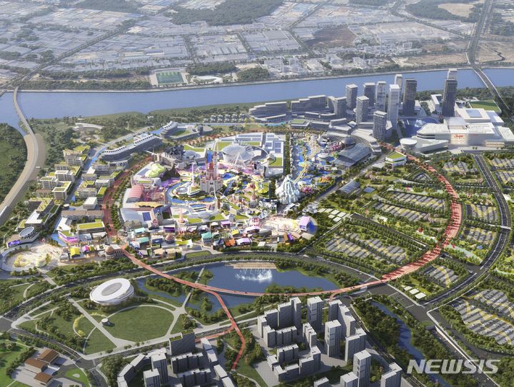 [화성=뉴시스] 화성국제테마파크 조감도(사진=화성시 제공) 2023.12.19. sonanom@newsis.com