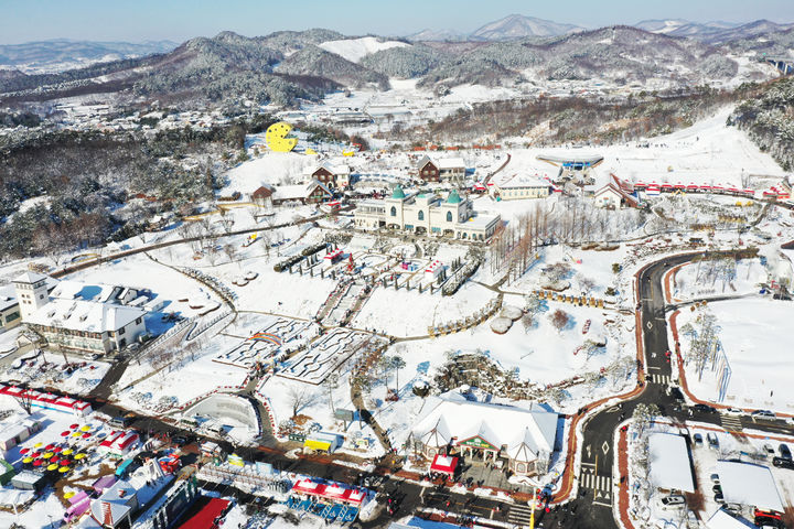 오는 23일부터 3일간의 크리스마스연휴에 '산차축제;가 펼쳐질 예정인 임실치즈테마파크. *재판매 및 DB 금지