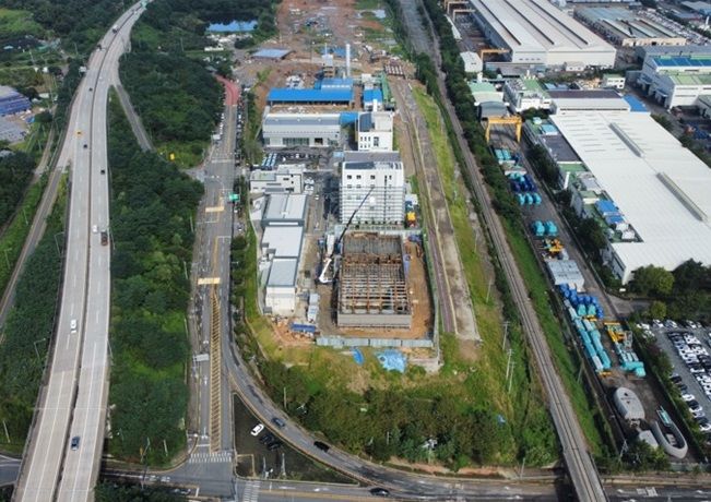 [창원=뉴시스] 강경국 기자 = 경남 성산구 완암동, 상복동, 남지동 일원에 추진 중인 창원국가산단 확장사업 전경. (사진=창원시청 제공). 2023.12.20. photo@newsis.com *재판매 및 DB 금지