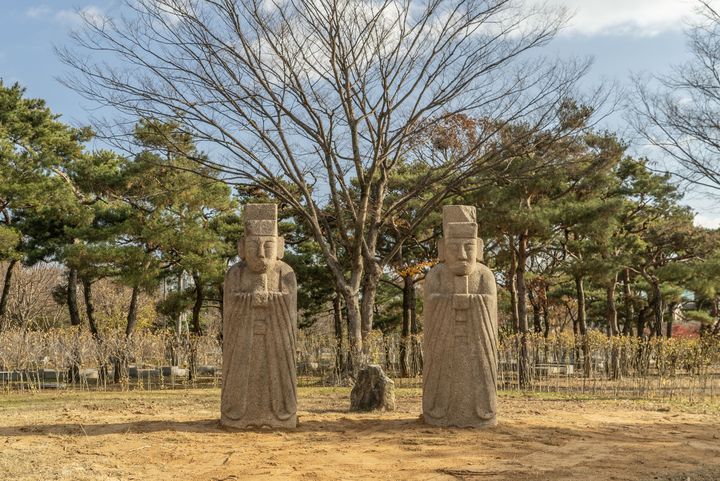 故 삼성 이건희 회장이 기증한 문인석.(국립전주박물관 제공)         *재판매 및 DB 금지