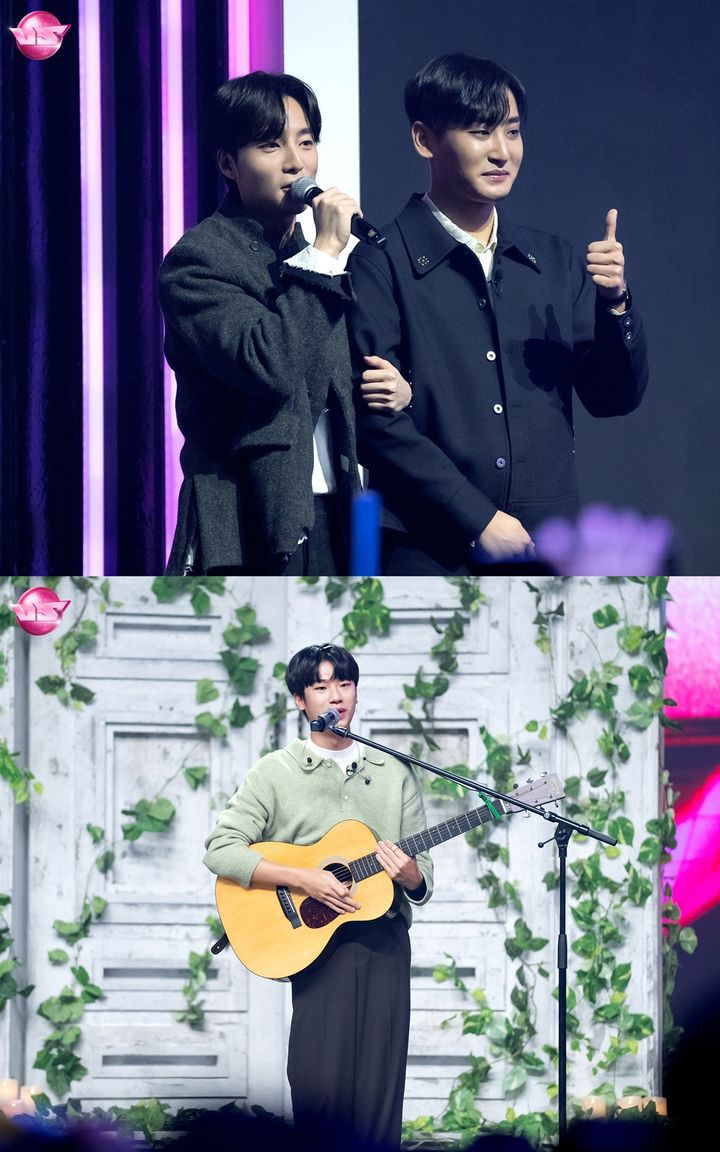 [서울=뉴시스] 23일 방송된 엠넷 초대형 노래방 서바이벌 '브이에스(VS)'(이하 '노래방 VS') 반년여 여정이 막을 내리고, 로이킴과 박재정이 최종 우승자 박종민을 배출했다. (사진=Mnet 제공) 2023.12.26. photo@newsis.com *재판매 및 DB 금지