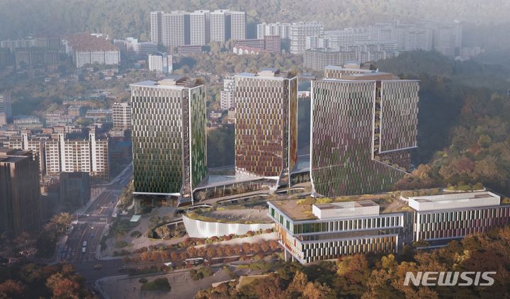 [서울=뉴시스]서울 서초역 인근에 공연장과 박물관 등 19층 규모의 첨단업무복합단지가 조성된다. (사진=서울시 제공). 2023.12.27. photo@newsis.com 