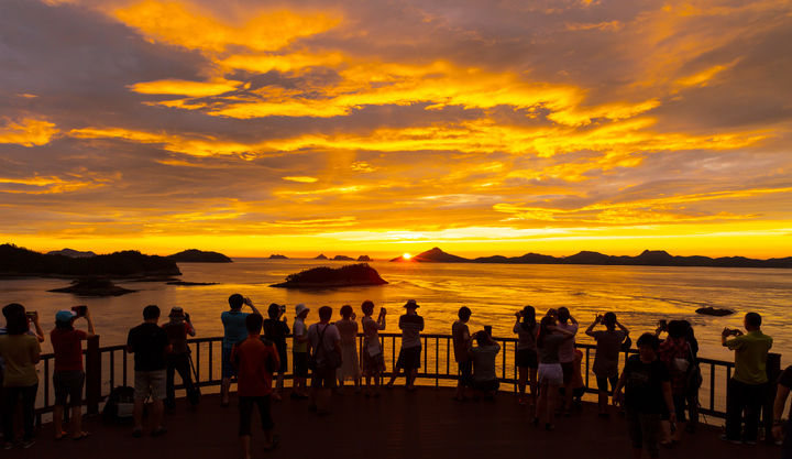 [진도=뉴시스] 세방낙조 해넘이. *재판매 및 DB 금지