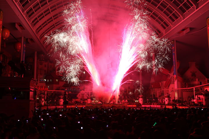 롯데월드 '아듀 ’23, 웰컴 ’24!'의 '불꽃놀이' *재판매 및 DB 금지