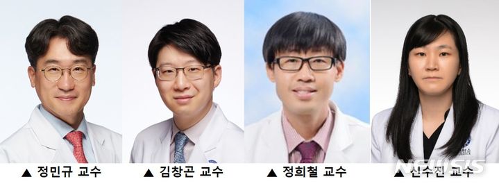 [서울=뉴시스]연세암병원 위암센터 종양내과 정민규·김창곤 교수와 강남세브란스병원 종양내과 정희철 교수, 연세대 의대 병리학교실 신수진 교수 연구팀. (사진= 세브란스병원 제공) 2023.01.02. photo@newsis.com. 