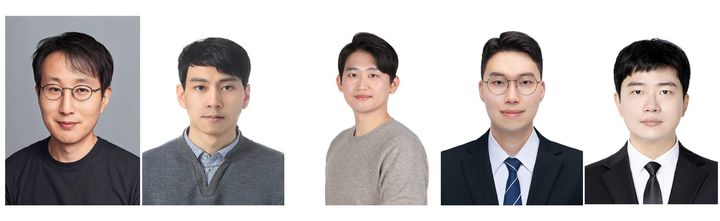 (왼쪽부터) 문준혁 고려대 교수, 유종석 서울시립대 교수, 이재현 서강대 박사, 이성우 서울시립대 연구원, 김철호 고려대 연구교수 (사진=고려대 제공) *재판매 및 DB 금지