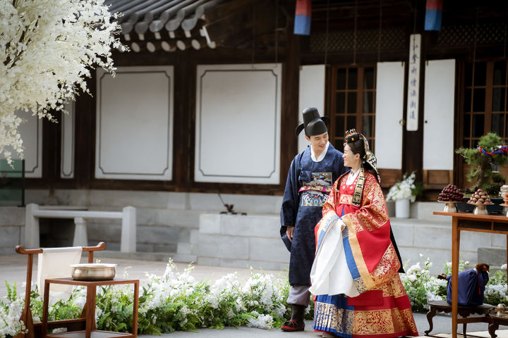 한국의집에서 개최되는 전통혼례 (사진=문화재청 제공) 2024.01.04 photo@newsis.com *재판매 및 DB 금지