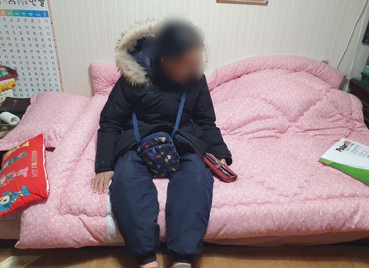 이불 빨래 서비스 받은 단양 소외계층 주민 *재판매 및 DB 금지