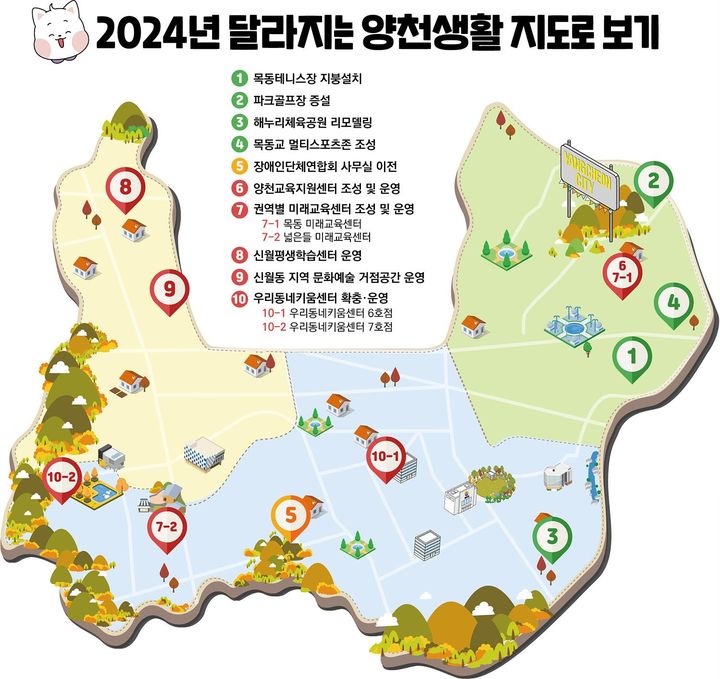 [서울=뉴시스]2024 달라지는 양천생활 지도.(사진=서울시 제공) *재판매 및 DB 금지