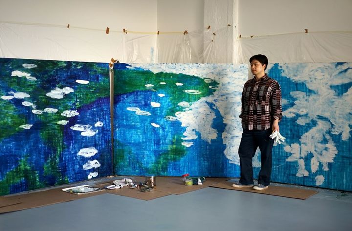 빈우혁  작가 (갤러리바톤 제공) Bin Woo Hyuk at his studio, 2021. Courtesy of Gallery Baton.  *재판매 및 DB 금지