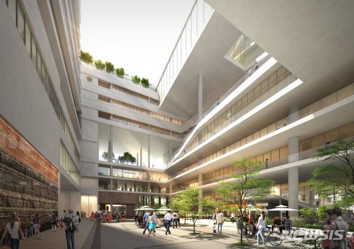 [서울=뉴시스]수송 제1-3지구(종로구청사) 도시정비형 재개발사업 투시도.