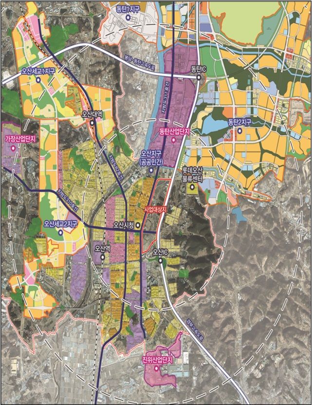 오산 운암뜰 AI시티 도시개발사업 위치도(사진=경기도 제공) *재판매 및 DB 금지