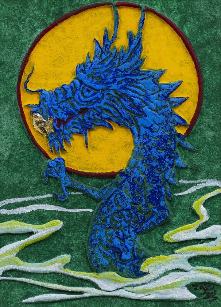 운용도(雲龍圖), 2024, 한지에 아크릴, 22 x 16 cm *재판매 및 DB 금지