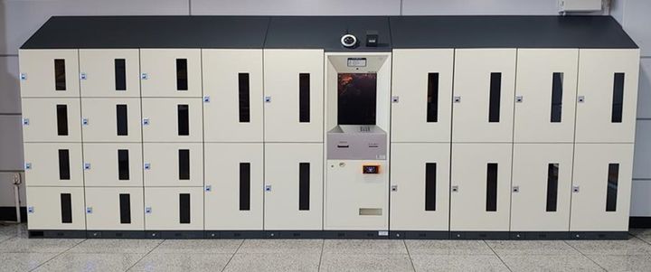 [대전=뉴시스] 코레일 대전역 5번 출구에 추가 설치된 고객용 물품 보관함. (사진=대전역 제공) 2024.01.15. photo@newsis.com *재판매 및 DB 금지