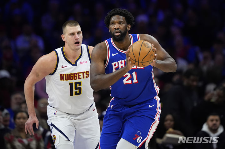 [필라델피아=AP/뉴시스]NBA 필라델피아 엠비드. 2024.01.16.